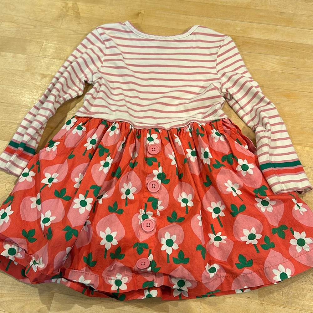 Mini Boden 3-4T Dress with Button Detailing